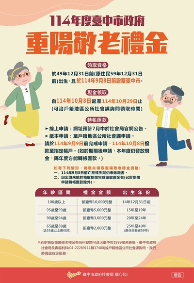 重陽禮金海報114